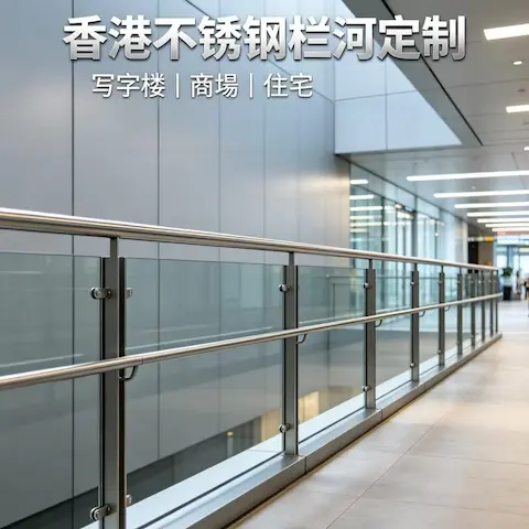 不鏽鋼欄河訂造｜玻璃欄河｜露台/樓梯/天台欄河 供應安裝